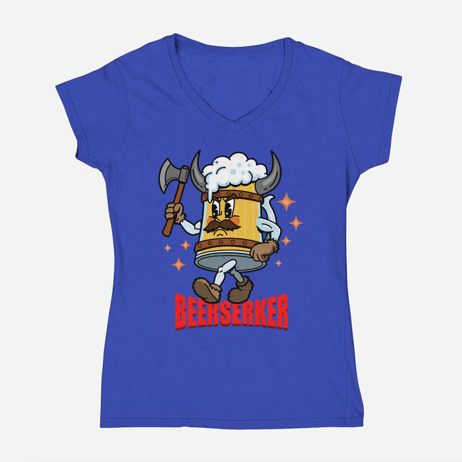 Beerserker-Womens-V-Neck-Tee-Boggs Nicolas