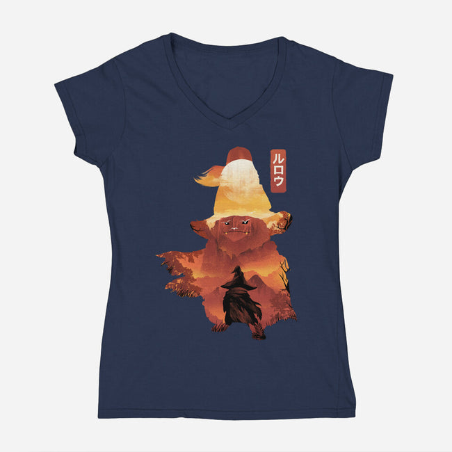 Rove Landscape-Womens-V-Neck-Tee-dandingeroz
