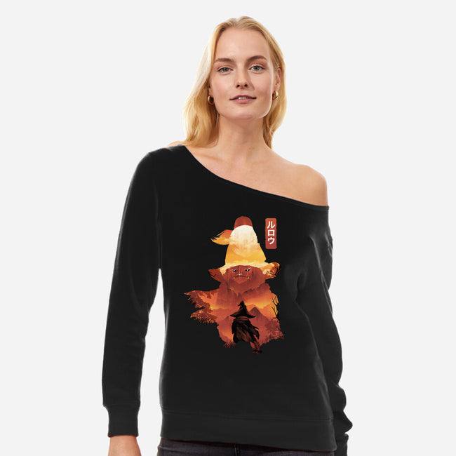 Rove Landscape-Womens-Off Shoulder-Sweatshirt-dandingeroz