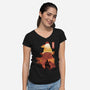 Rove Landscape-Womens-V-Neck-Tee-dandingeroz