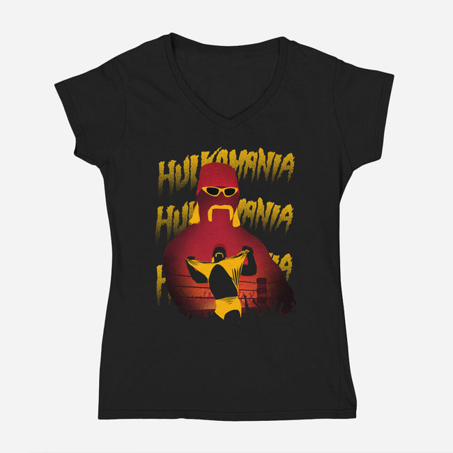 Hulkmania-Womens-V-Neck-Tee-dandingeroz
