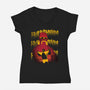 Hulkmania-Womens-V-Neck-Tee-dandingeroz