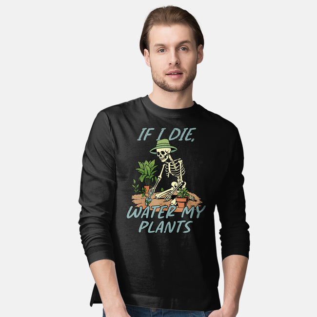 Don't Forget To Water My Plants-Mens-Long Sleeved-Tee-dandingeroz