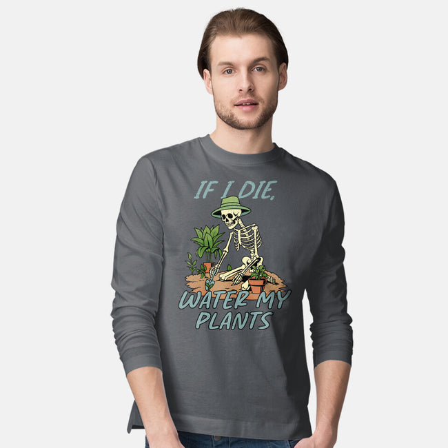 Don't Forget To Water My Plants-Mens-Long Sleeved-Tee-dandingeroz