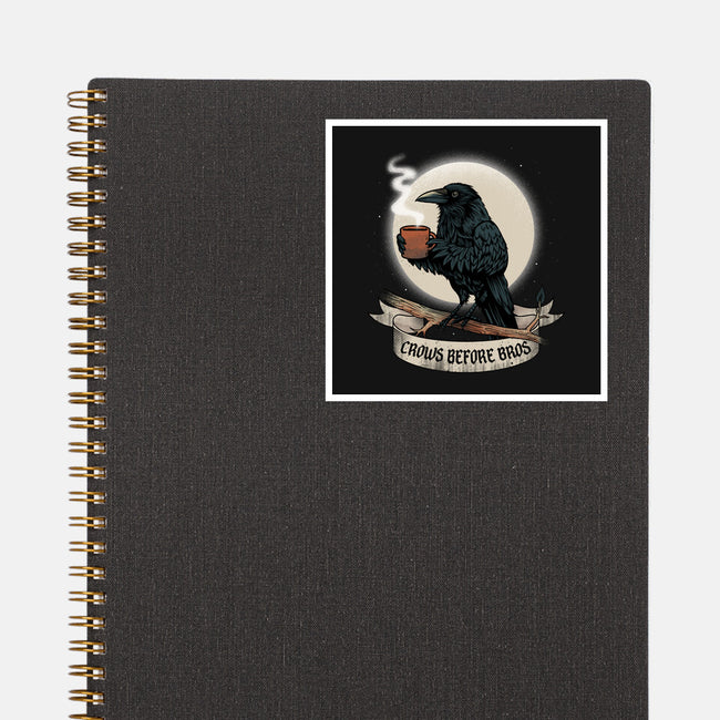 Crows Before Bros Night Time-None-Glossy-Sticker-dandingeroz