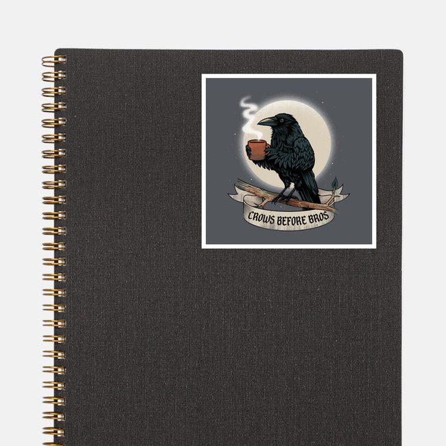 Crows Before Bros Night Time-None-Glossy-Sticker-dandingeroz