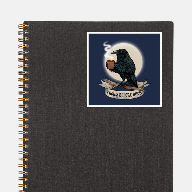 Crows Before Bros Night Time-None-Glossy-Sticker-dandingeroz