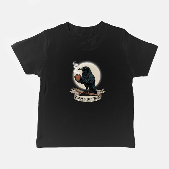 Crows Before Bros Night Time-Baby-Basic-Tee-dandingeroz