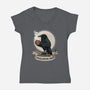 Crows Before Bros Night Time-Womens-V-Neck-Tee-dandingeroz