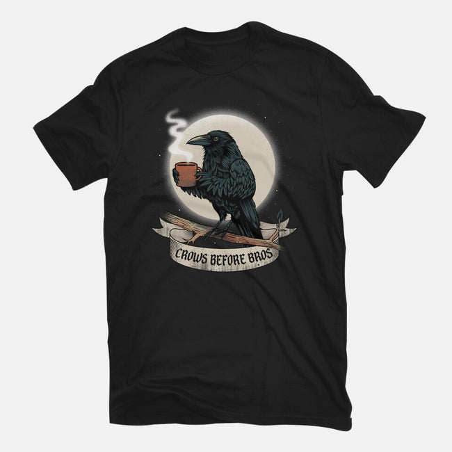 Crows Before Bros Night Time-Mens-Heavyweight-Tee-dandingeroz