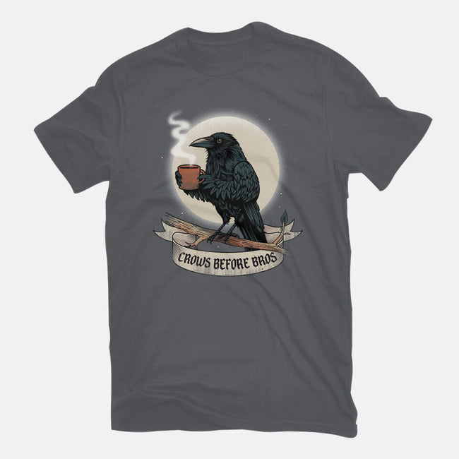 Crows Before Bros Night Time-Mens-Heavyweight-Tee-dandingeroz