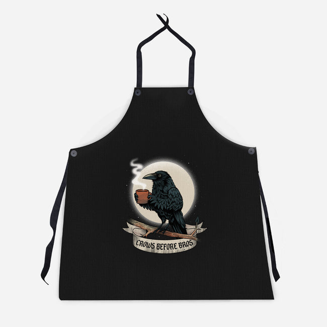 Crows Before Bros Night Time-Unisex-Kitchen-Apron-dandingeroz
