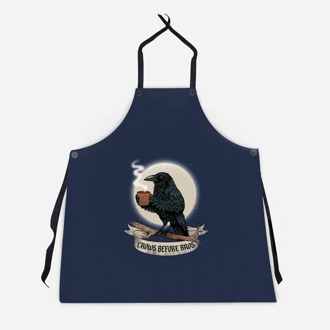 Crows Before Bros Night Time-Unisex-Kitchen-Apron-dandingeroz