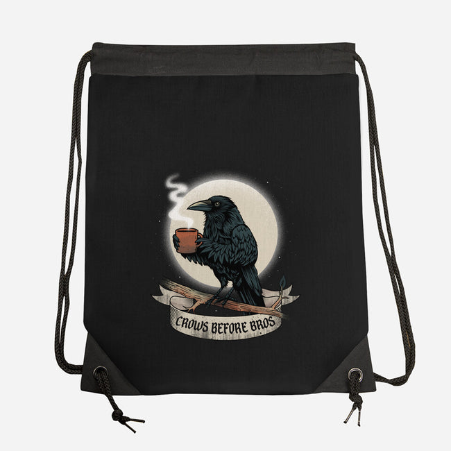 Crows Before Bros Night Time-None-Drawstring-Bag-dandingeroz