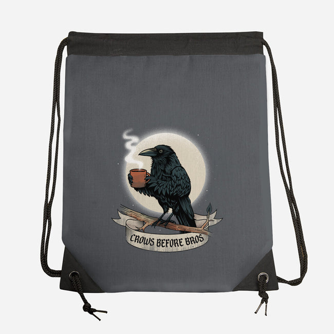 Crows Before Bros Night Time-None-Drawstring-Bag-dandingeroz