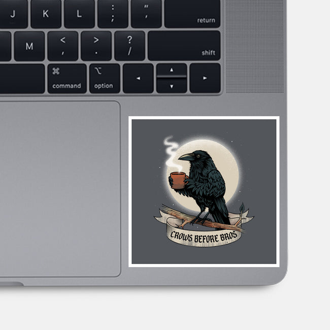 Crows Before Bros Night Time-None-Glossy-Sticker-dandingeroz