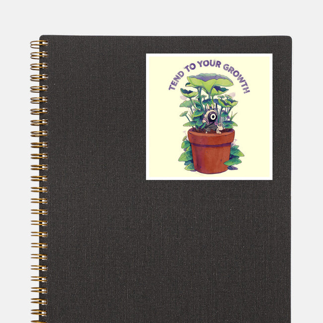 Tend To Your Growth-None-Glossy-Sticker-Bruno Mota