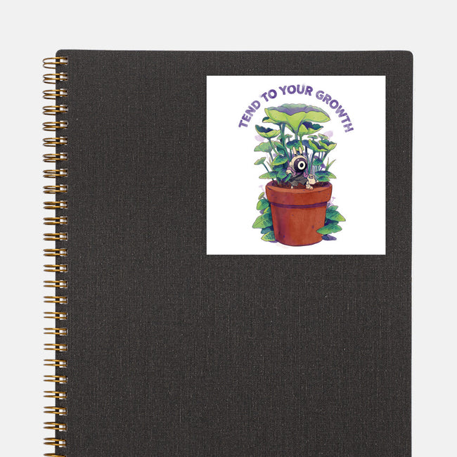 Tend To Your Growth-None-Glossy-Sticker-Bruno Mota