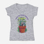 Tend To Your Growth-Womens-V-Neck-Tee-Bruno Mota