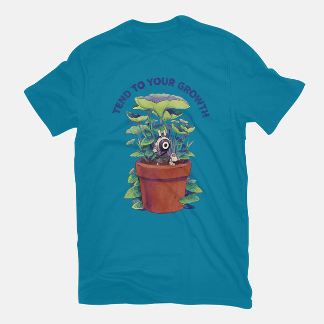 Tend To Your Growth-Womens-Fitted-Tee-Bruno Mota