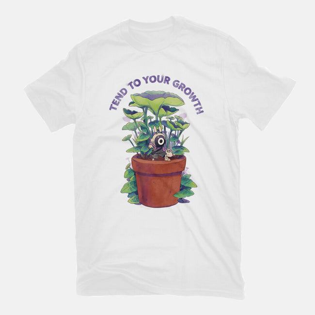 Tend To Your Growth-Womens-Fitted-Tee-Bruno Mota