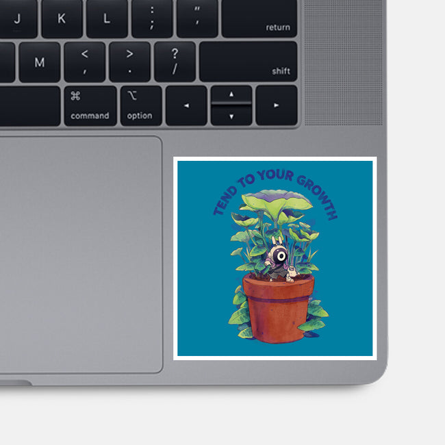 Tend To Your Growth-None-Glossy-Sticker-Bruno Mota