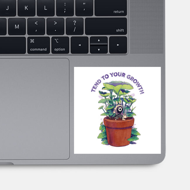 Tend To Your Growth-None-Glossy-Sticker-Bruno Mota