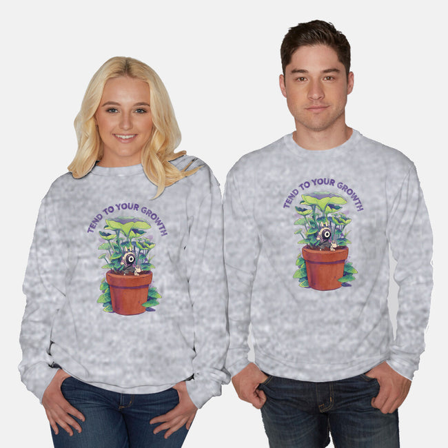 Tend To Your Growth-Unisex-Crew Neck-Sweatshirt-Bruno Mota