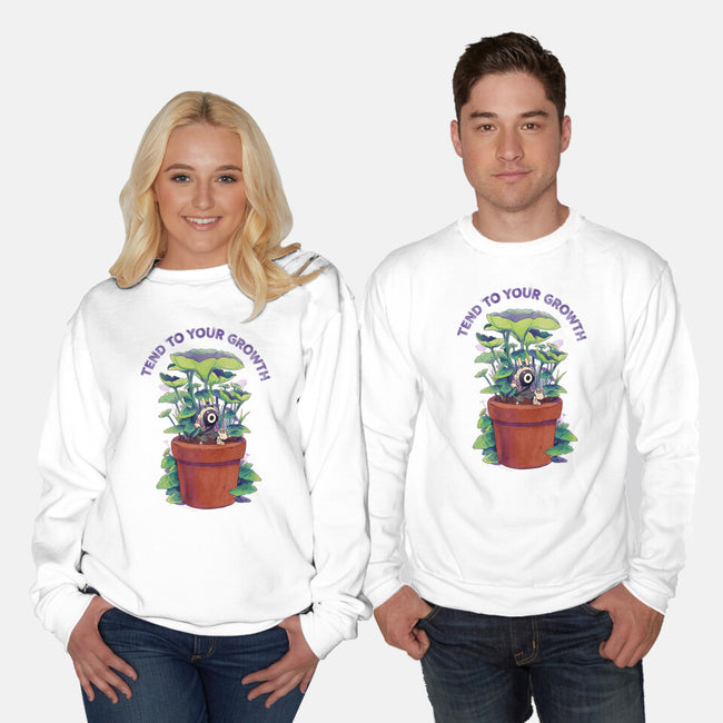 Tend To Your Growth-Unisex-Crew Neck-Sweatshirt-Bruno Mota