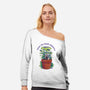 Tend To Your Growth-Womens-Off Shoulder-Sweatshirt-Bruno Mota