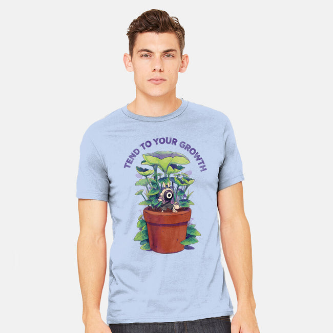 Tend To Your Growth-Mens-Heavyweight-Tee-Bruno Mota