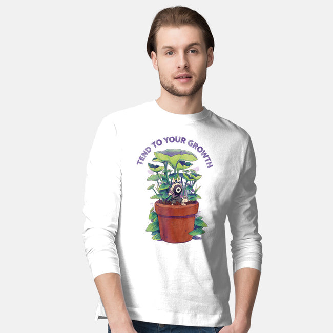 Tend To Your Growth-Mens-Long Sleeved-Tee-Bruno Mota