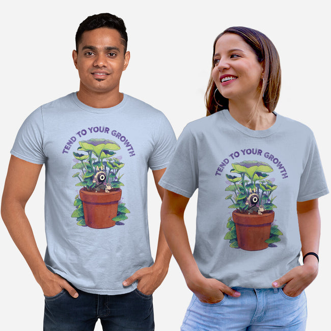 Tend To Your Growth-Unisex-Basic-Tee-Bruno Mota