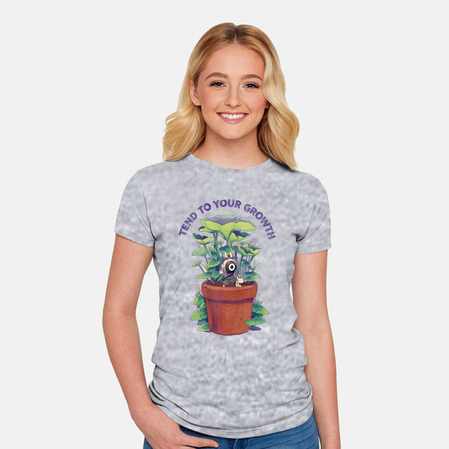 Tend To Your Growth-Womens-Fitted-Tee-Bruno Mota