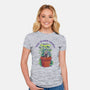 Tend To Your Growth-Womens-Fitted-Tee-Bruno Mota