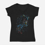 Cyber Menace-Womens-V-Neck-Tee-nickzzarto