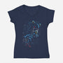 Cyber Menace-Womens-V-Neck-Tee-nickzzarto