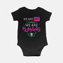 We Are Humans-Baby-Basic-Onesie-Geekydog