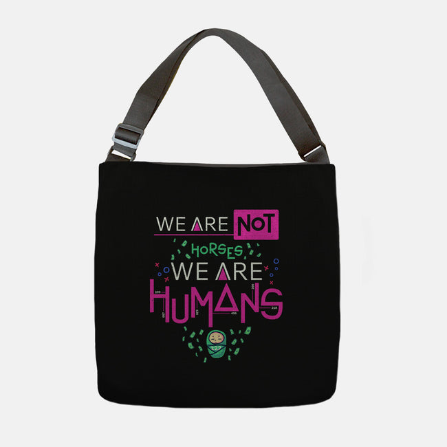 We Are Humans-None-Adjustable Tote-Bag-Geekydog