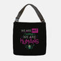We Are Humans-None-Adjustable Tote-Bag-Geekydog