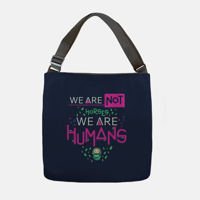 We Are Humans-None-Adjustable Tote-Bag-Geekydog