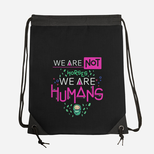 We Are Humans-None-Drawstring-Bag-Geekydog