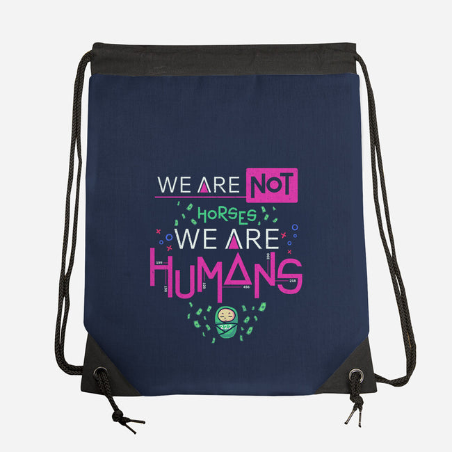We Are Humans-None-Drawstring-Bag-Geekydog