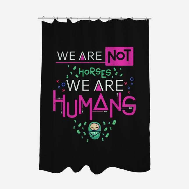 We Are Humans-None-Polyester-Shower Curtain-Geekydog