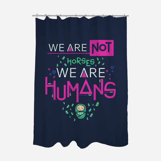 We Are Humans-None-Polyester-Shower Curtain-Geekydog