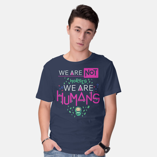 We Are Humans-Mens-Basic-Tee-Geekydog