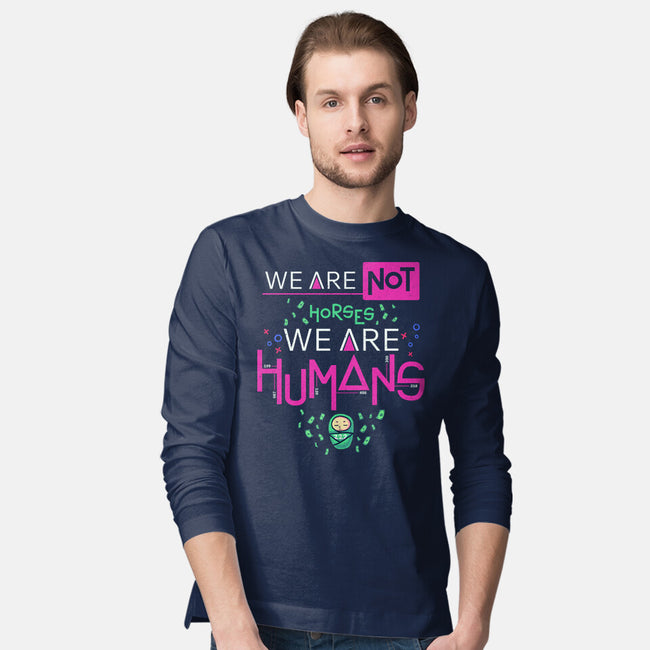 We Are Humans-Mens-Long Sleeved-Tee-Geekydog