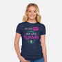 We Are Humans-Womens-Fitted-Tee-Geekydog