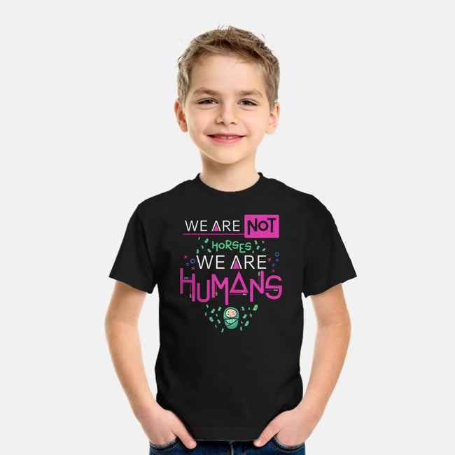 We Are Humans-Youth-Basic-Tee-Geekydog