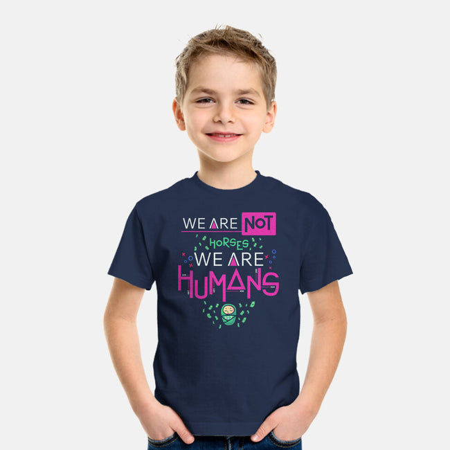 We Are Humans-Youth-Basic-Tee-Geekydog